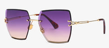 Load image into Gallery viewer, Women square rimless sunglasses
