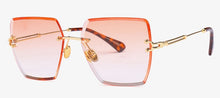 Load image into Gallery viewer, Women square rimless sunglasses
